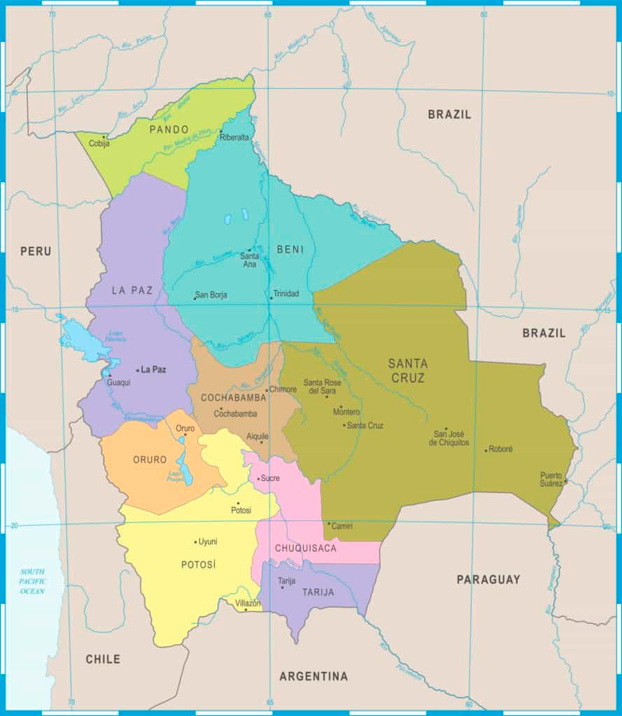 Mapa-Político-Bolivia