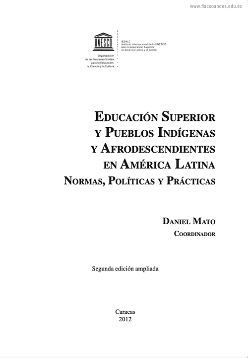 Educación superior y pueblos indigenas Mato