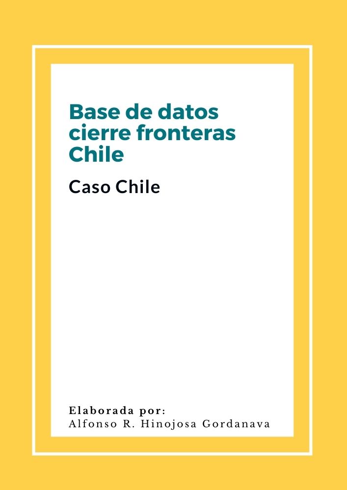 Portada Base de datos cierre fronteras Chile